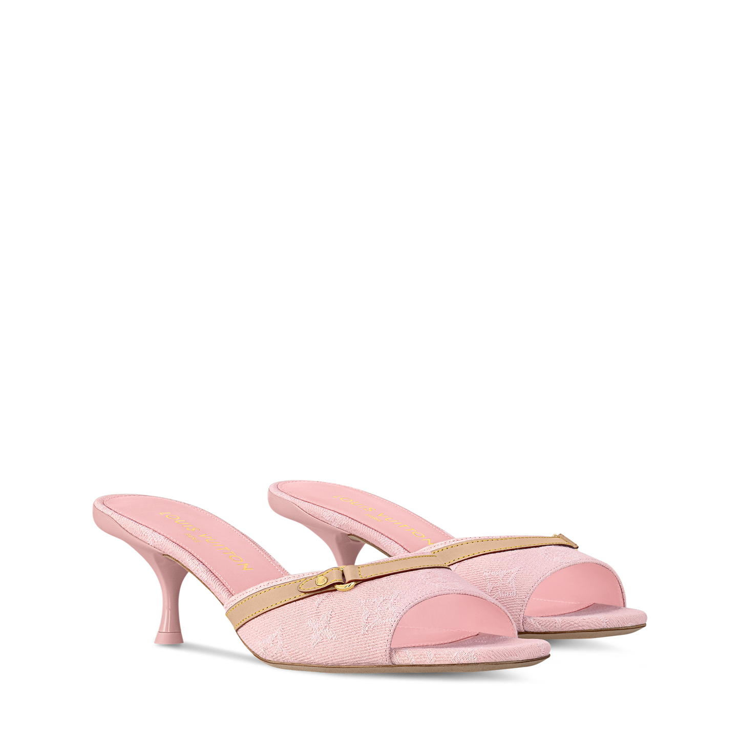 L-V Viral Kitten Heels (With Logo)