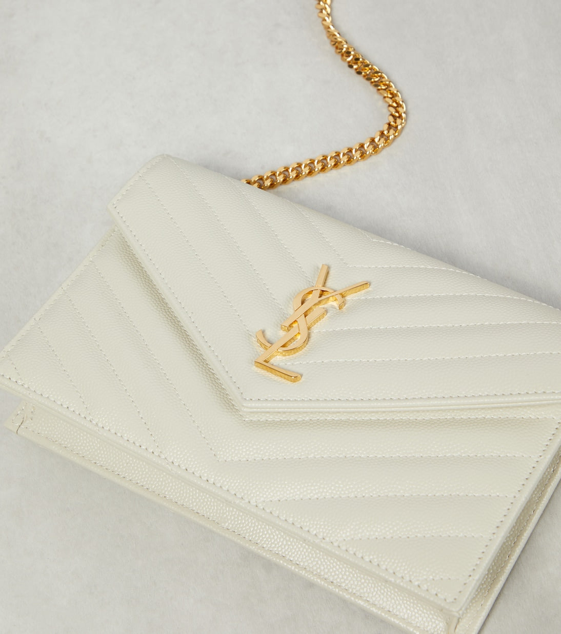 Y-SL Envelope Cassandre Bag With Chain